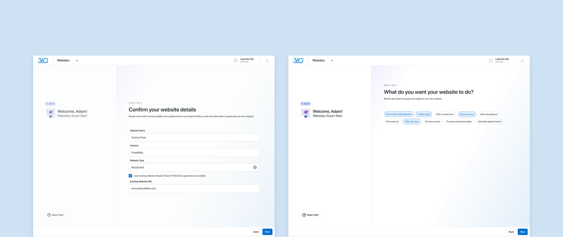 Onboarding and first touchdown