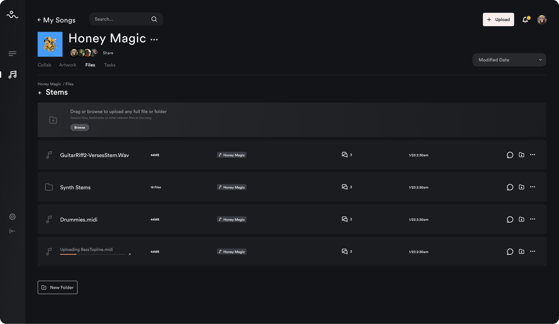 Wayv — adding midi file